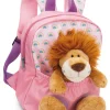 Backpack with soft toy Lion