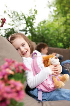 Backpack with soft toy Lion