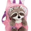 Backpack with soft toy Raccoon