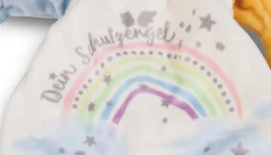 Comforter and rattle ring Guardian-Bunny"Dein Schutzengel" in gift box