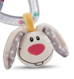 Comforter and rattle ring Guardian-Bunny"Dein Schutzengel" in gift box