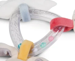 Comforter and rattle ring Guardian-Bunny"Dein Schutzengel" in gift box