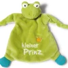 Comforter Frog "Kleiner Prinz" 25x25cm on header card
