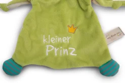 Comforter Frog "Kleiner Prinz" 25x25cm on header card