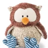 Cuddly toy owl Oscar with turnable head
