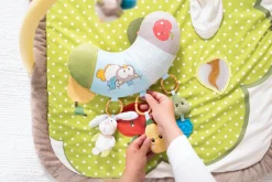 3-D Activity-Quilt Rabbit and Owl with play cushion in Carrying Bag