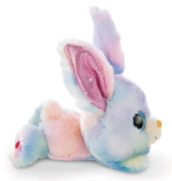 GLUBSCHIS Cuddly Toy Rabbit Rainbow 15cm lying