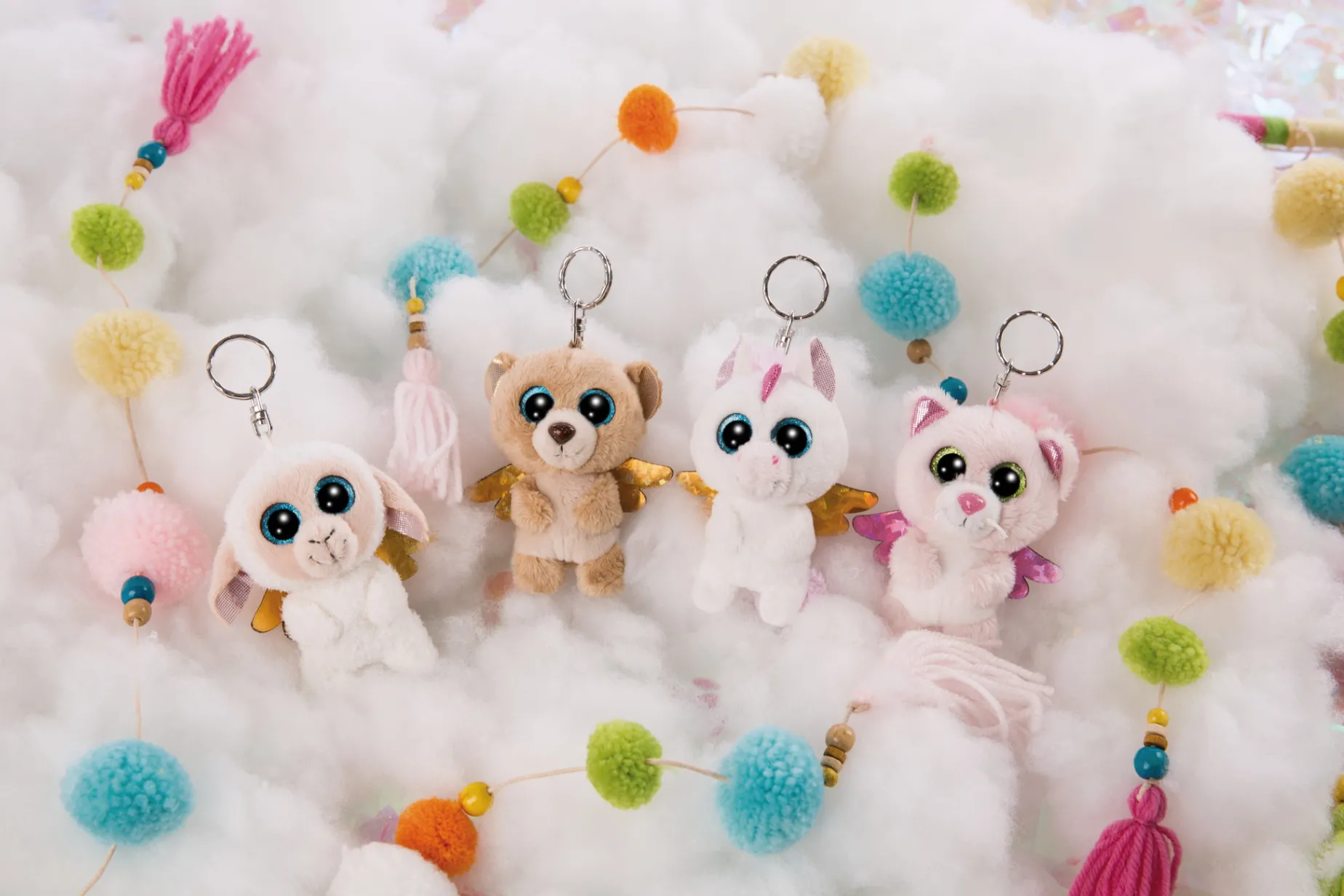 GLUBSCHIS key ring Guardian Angel Sheep Glowy Nalla