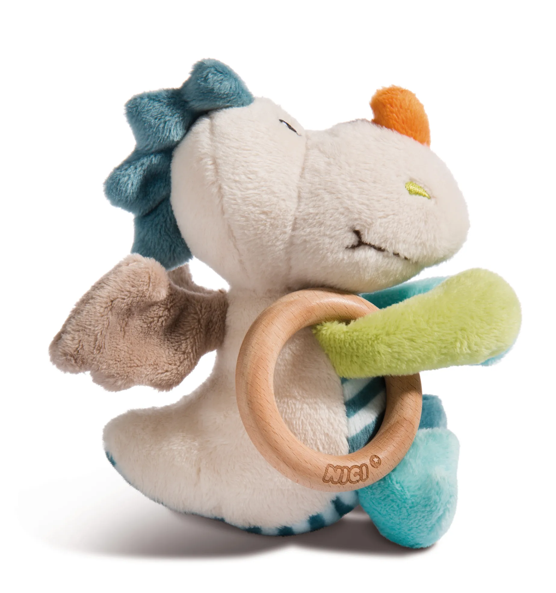 Grabber Dragon Dragilu with wooden ring and bell