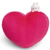 Heart shaped Cushion MOLANG with soft toy MOLANG