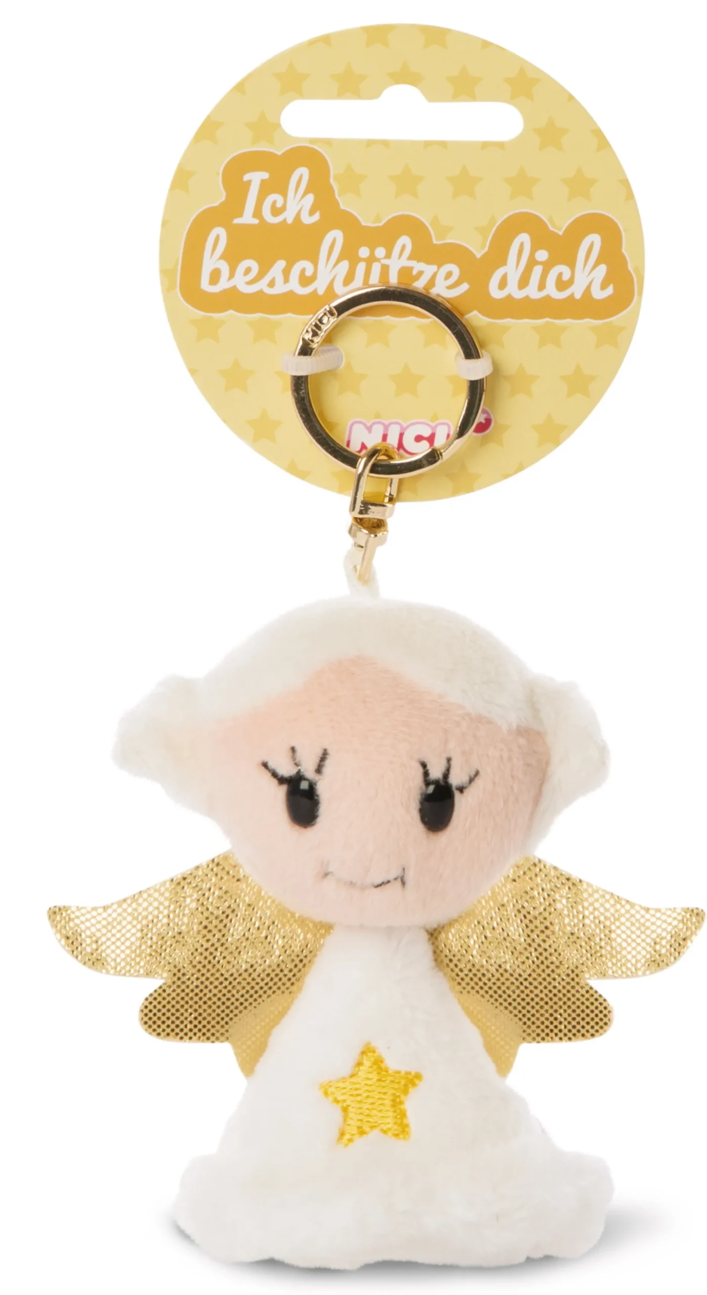 Key ring Guardian Angel with star