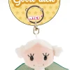 Key ring Guardian Angel with cloverleaf