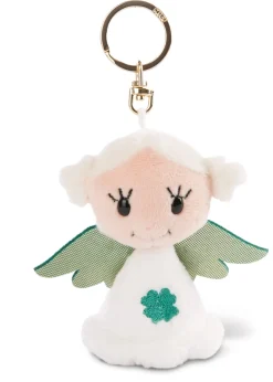 Key ring Guardian Angel with cloverleaf