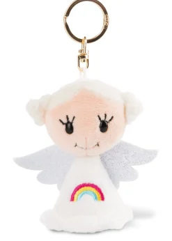 Key ring Guardian Angel with rainbow