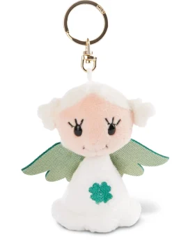 Key ring Guardian Angel with cloverleaf
