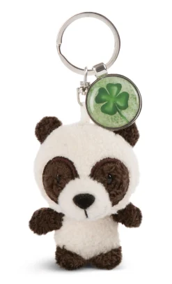 Key ring panda with pendant "Cloverleaf"