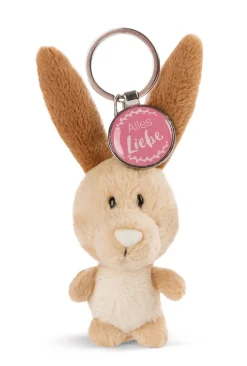 Key ring rabbit with pendant "Alles Liebe"