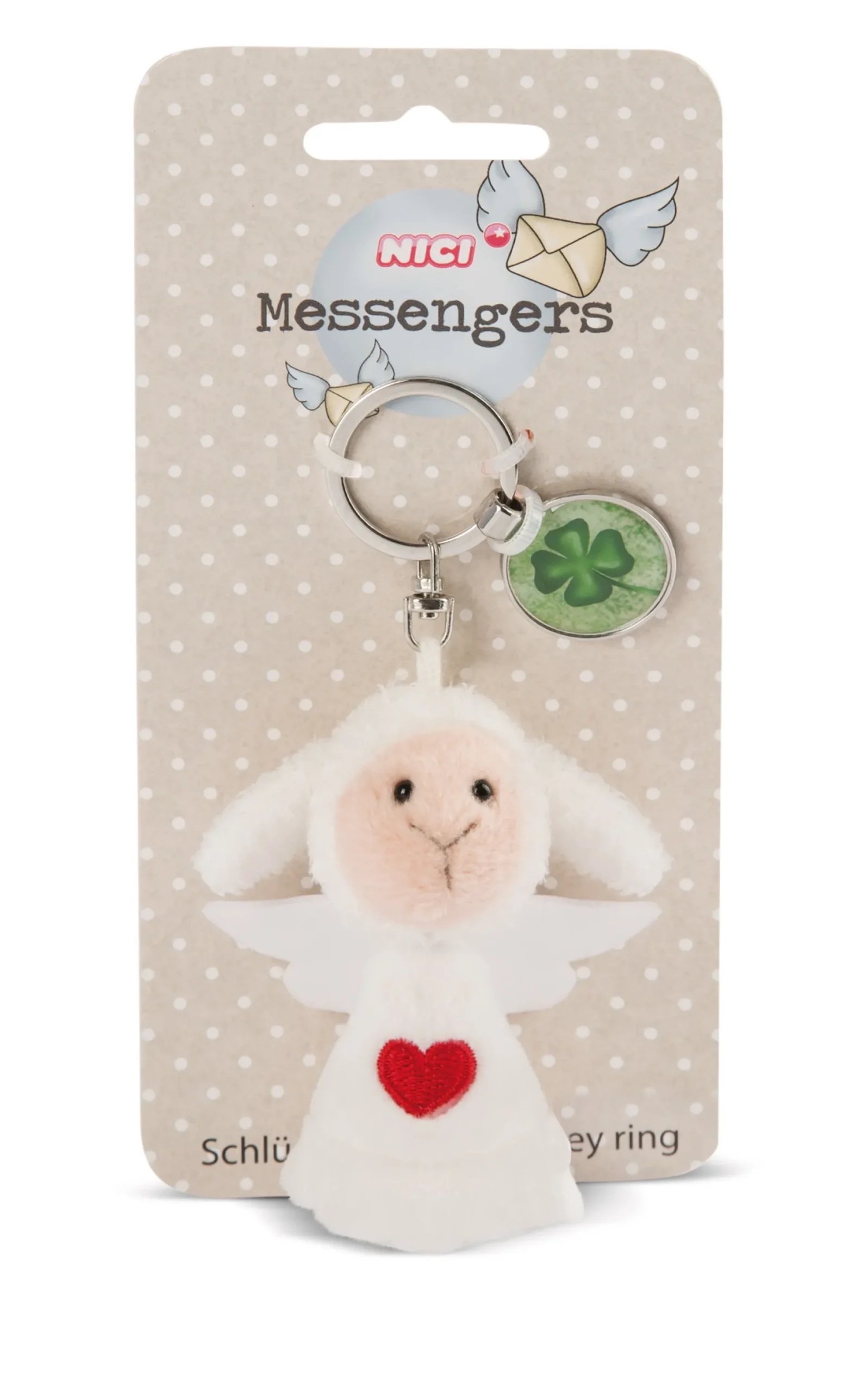 Keyholder Angel w. pendant "Cloverleaf symbol"