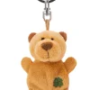 Keyholder beige bear with cloverleaf