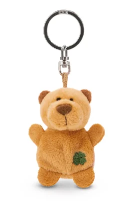 Keyholder beige bear with cloverleaf