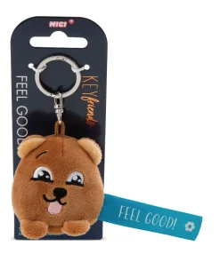Keyholder Blue bear "Feel Good!" blue