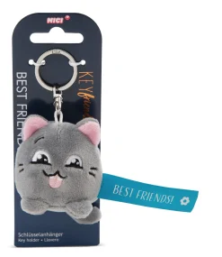 Keyholder Blue cat "Best Friends!"