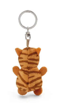 Keyholder brown striped cat with star