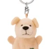Keyholder dog beige with cloverleaf