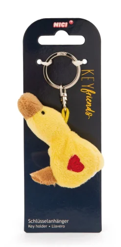 Keyholder duck with heart