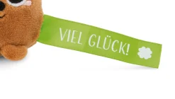 Keyholder Green bear "Viel Glück!"