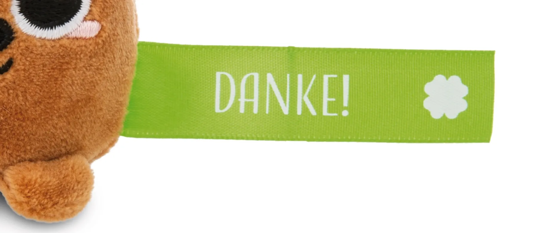 Keyholder Green bear "Danke!"