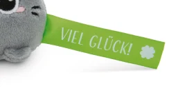 Keyholder Green cat "Viel Glück!"