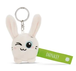 Keyholder Green rabbit "Danke!"