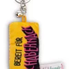 Keyholder mini plush cushion "Bereit für Schabernack" w. bell