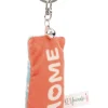 Keyholder mini plush cushion "Home" w. bell