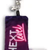 Keyholder mini plush cushion "Next level" w. bell