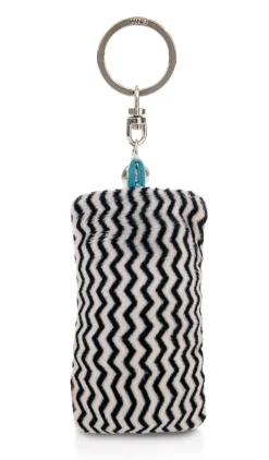 Keyholder mini plush cushion "Warum? Weil ichs kann" w. bell