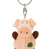 Keyholder pig with cloverleaf