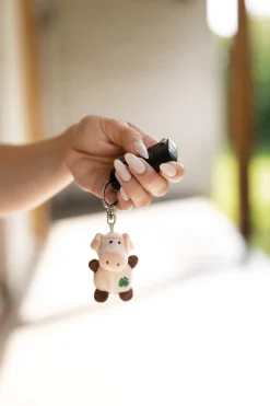 Keyholder pig with cloverleaf