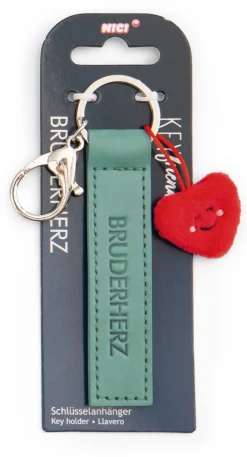 Keyholder "Bruderherz" heart