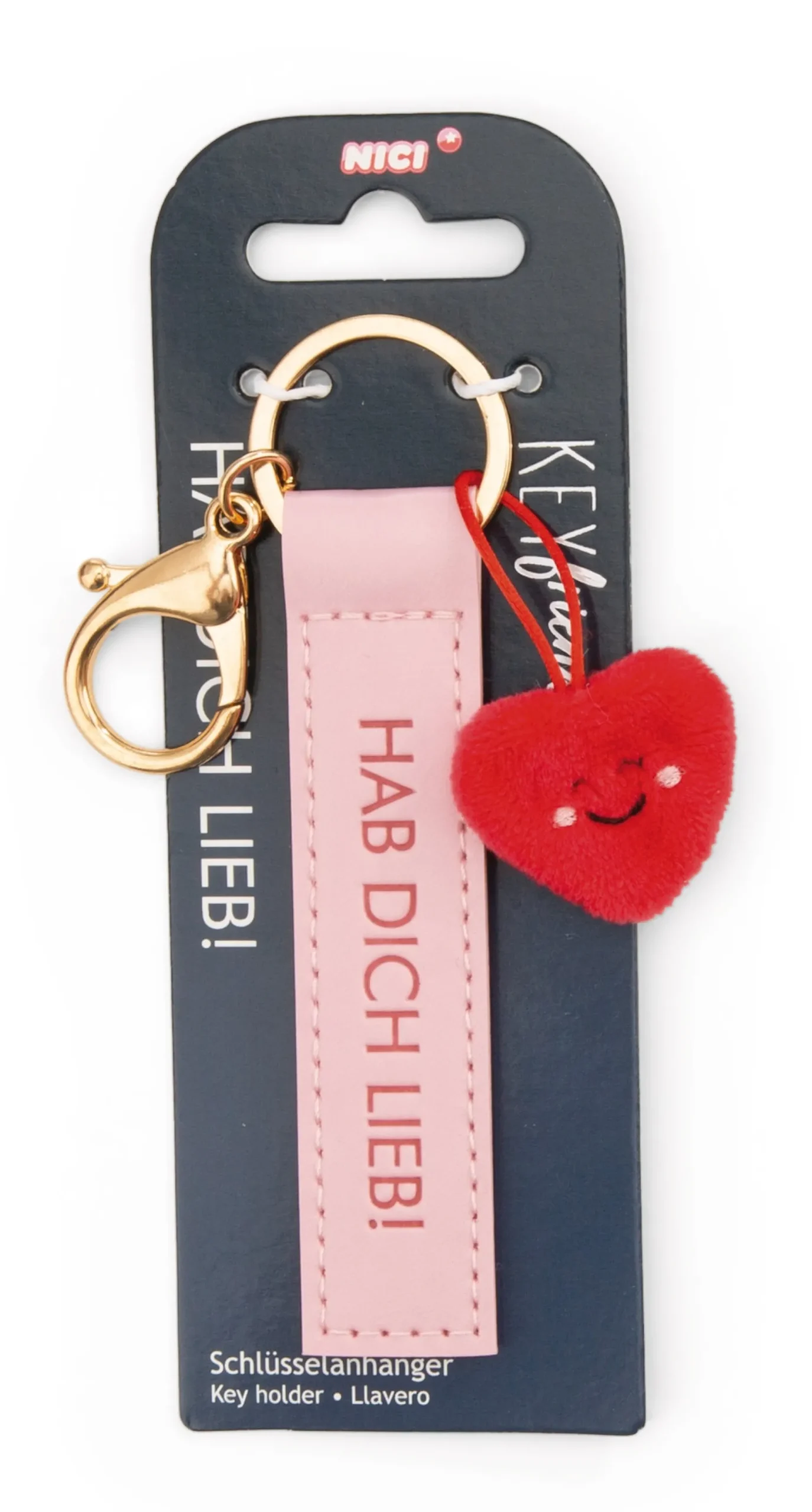 Keyholder "Hab dich lieb!" heart