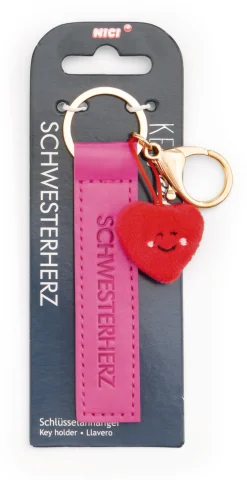 Keyholder "Schwesterherz" heart