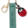 Keyholder "Viel Glück!" ladybird