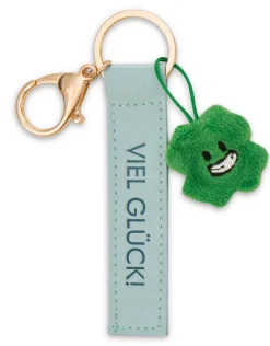 Keyholder "Viel Glück!" cloverleaf