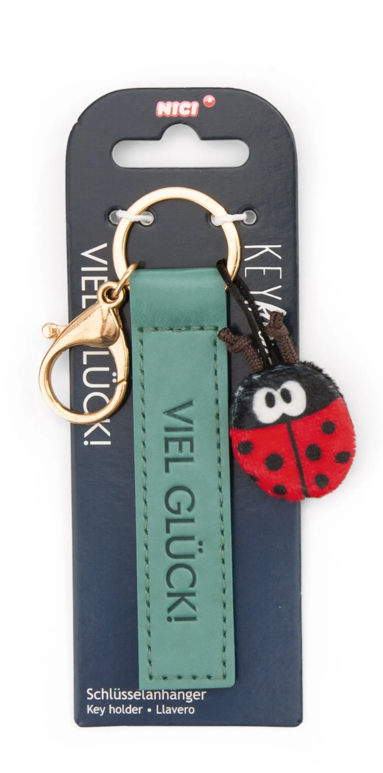 Keyholder "Viel Glück!" ladybird