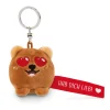 Keyholder Red bear "Hab dich lieb!"