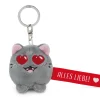 Keyholder Red cat "Alles Liebe!"