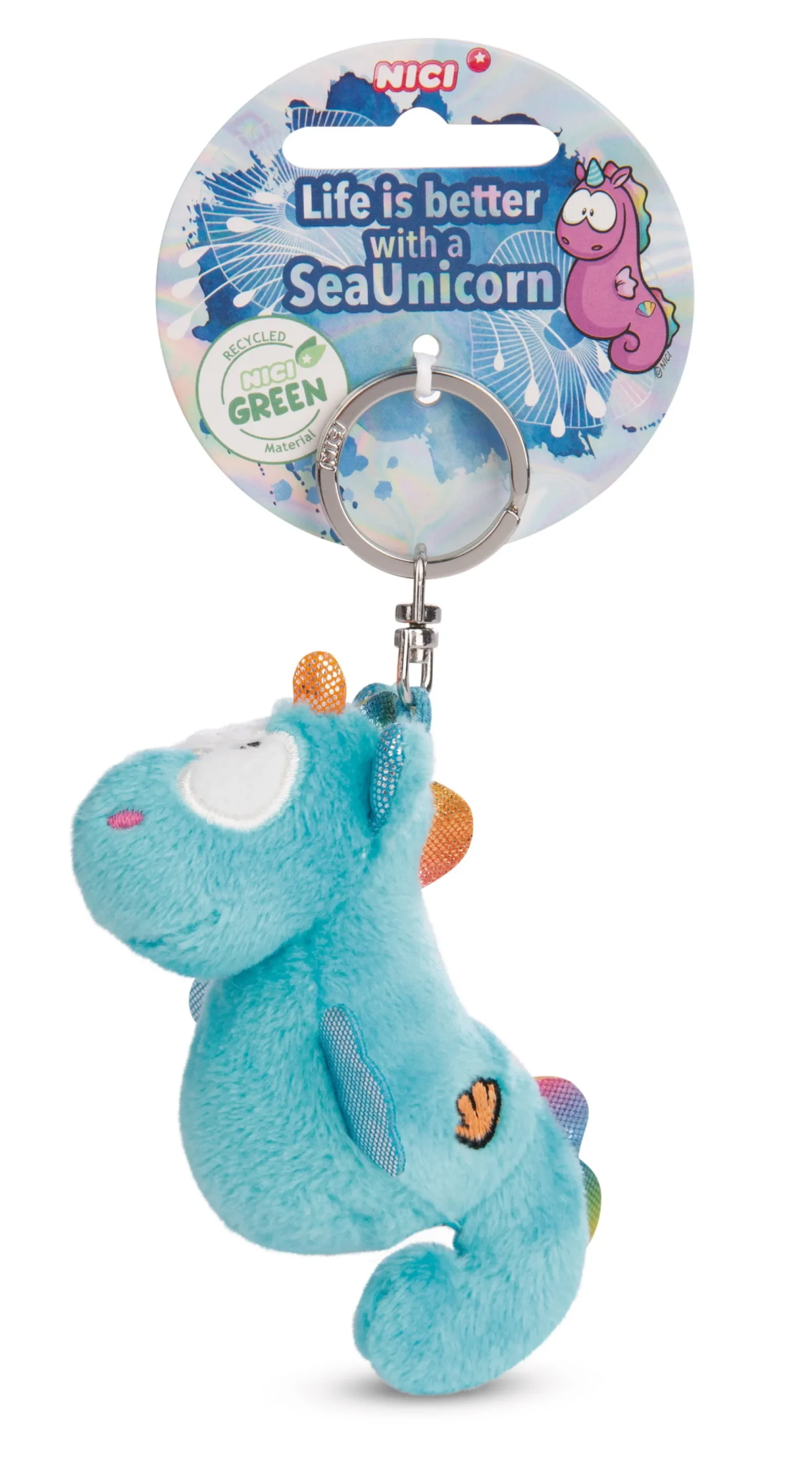 Keyholder Seahorse Laguna Rainbow NICI GREEN