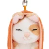Keyholder Sleeping Pets Caramel Dotted Bunny NICI GREEN