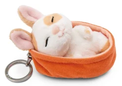 Keyholder Sleeping Pets Caramel Dotted Bunny NICI GREEN